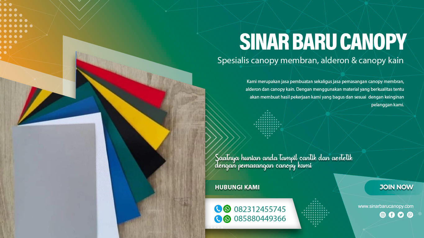 banner kanopi membrane